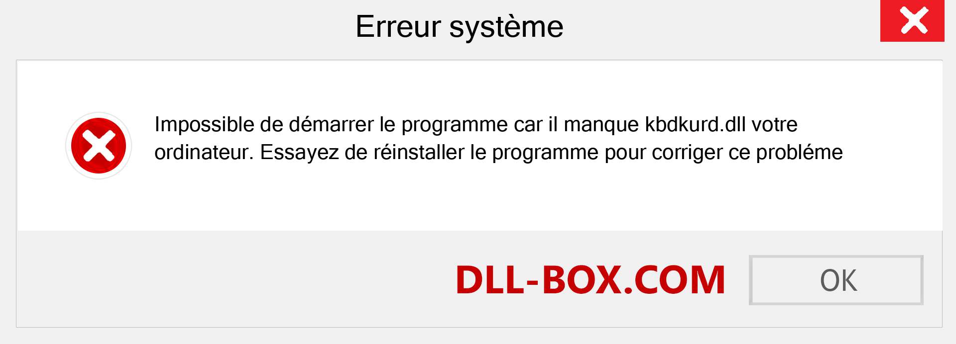 Le fichier kbdkurd.dll est manquant ?. Télécharger pour Windows 7, 8, 10 - Correction de l'erreur manquante kbdkurd dll sur Windows, photos, images